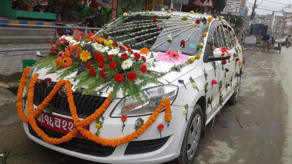 Rent a car for Wedding in Kathmandu Bus, Van Rental Marriage Kathmandu